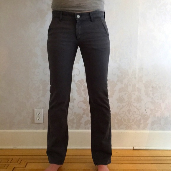 Deep gray twill “tomboy” pant - Picture 4 of 7